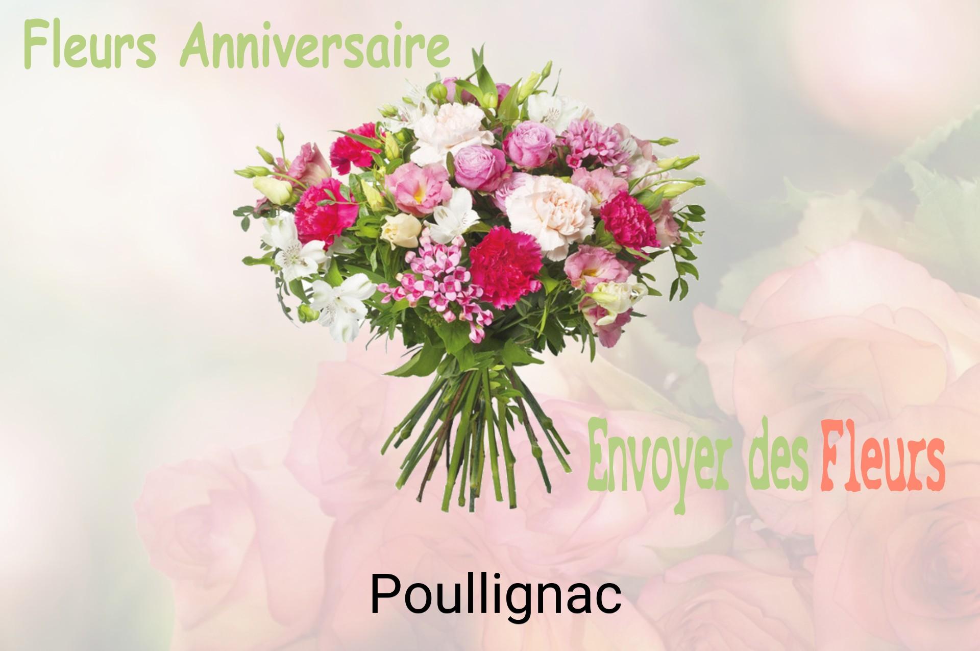 Bouquet de fleurs d’anniversaire livré à Poullignac